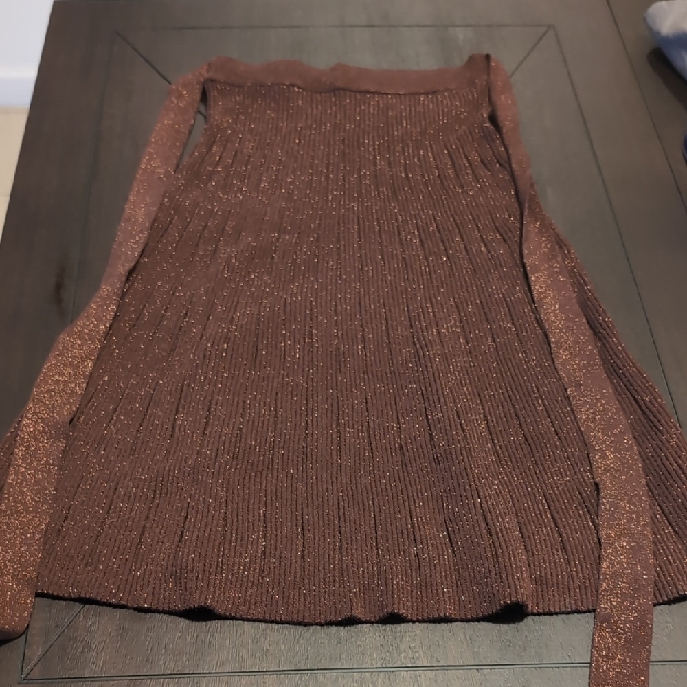 Brown Ribbed Sweater